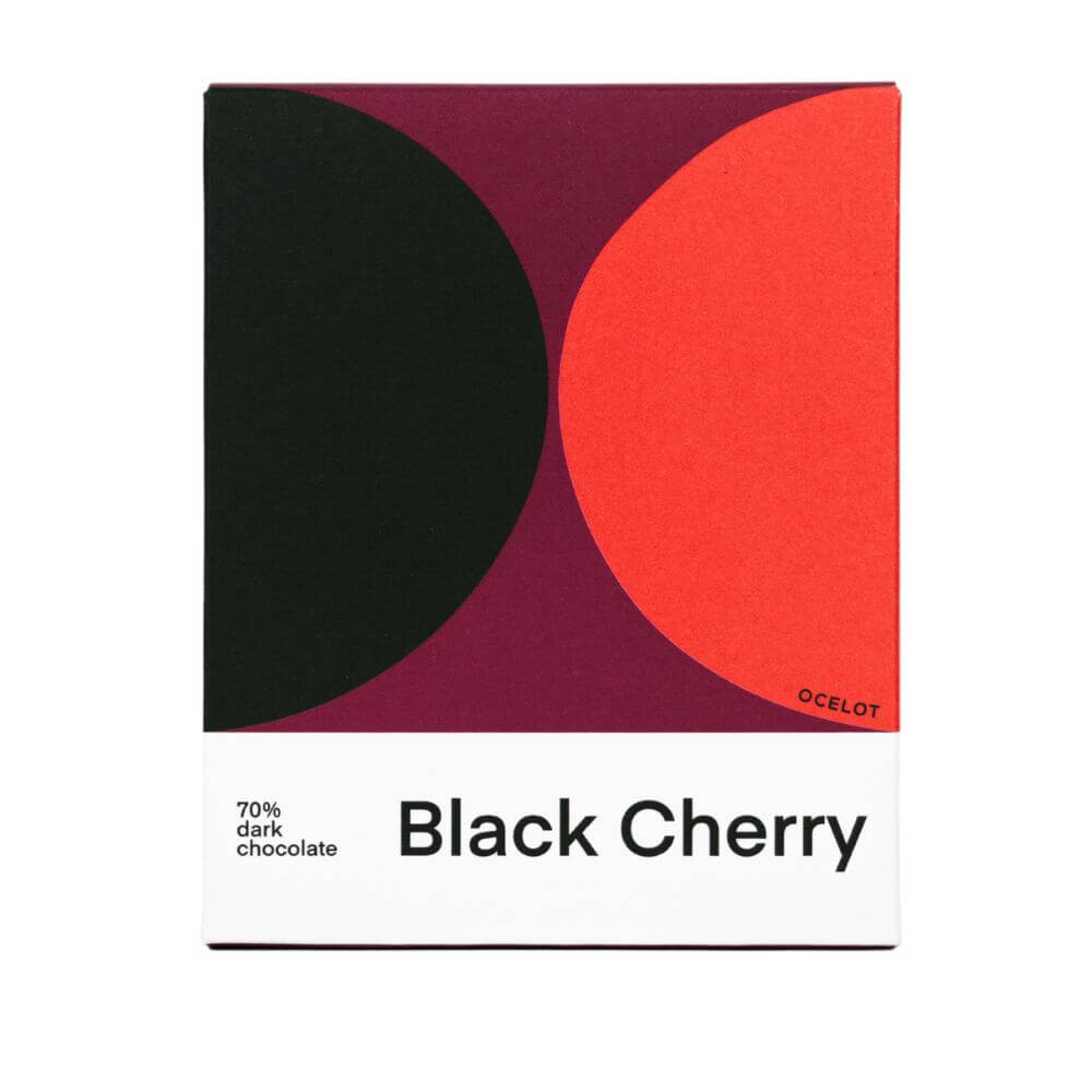Ocelot Chocolate Bar- Black Cherry 70g
