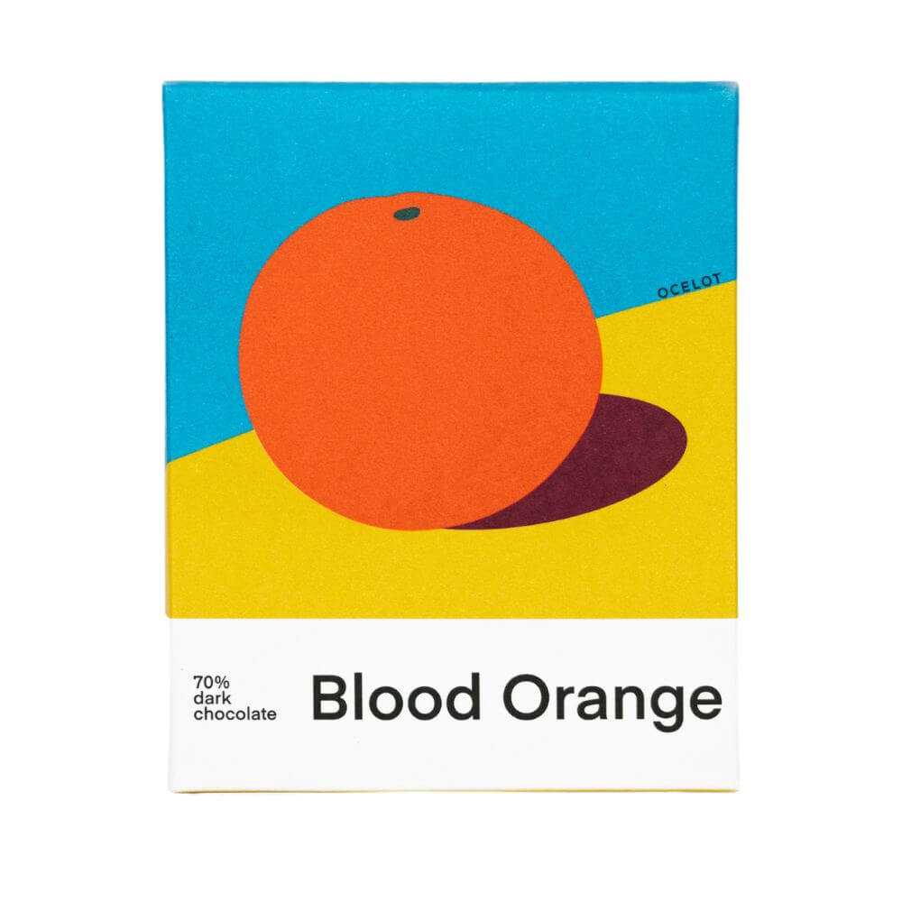 Ocelot Chocolate Bar- Blood Orange 70g