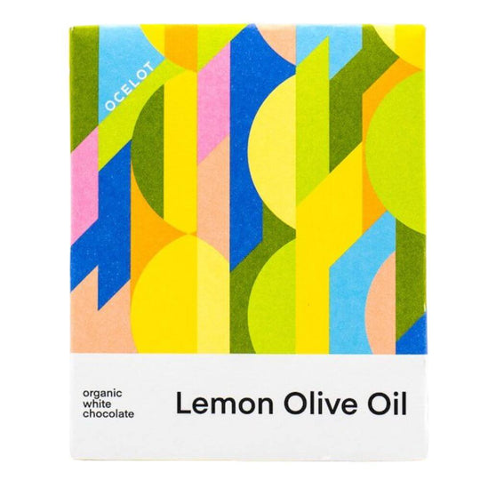 Ocelot Chocolate Bar- Lemon Olive Oil 70g