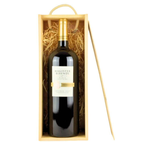 Magnum Bottle Wooden Presentation Gift Box with sliding lid