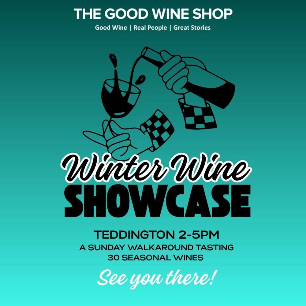 Winter Wine Showcase at Teddington: 2-5pm Sunday 22nd Nov 2026