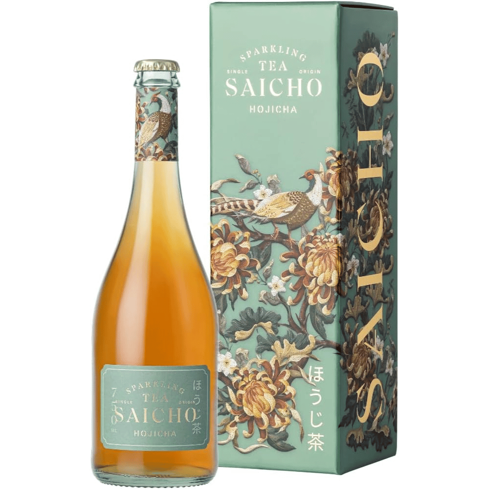 Saicho Sparkling Hojicha Tea &amp; Gift box 750ml