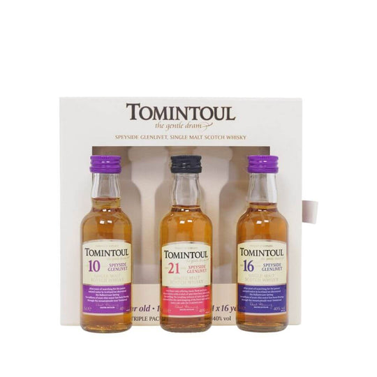 Tomintoul Tasting Gift Pack 10yo, 16yo, 21yo 3x5cl
