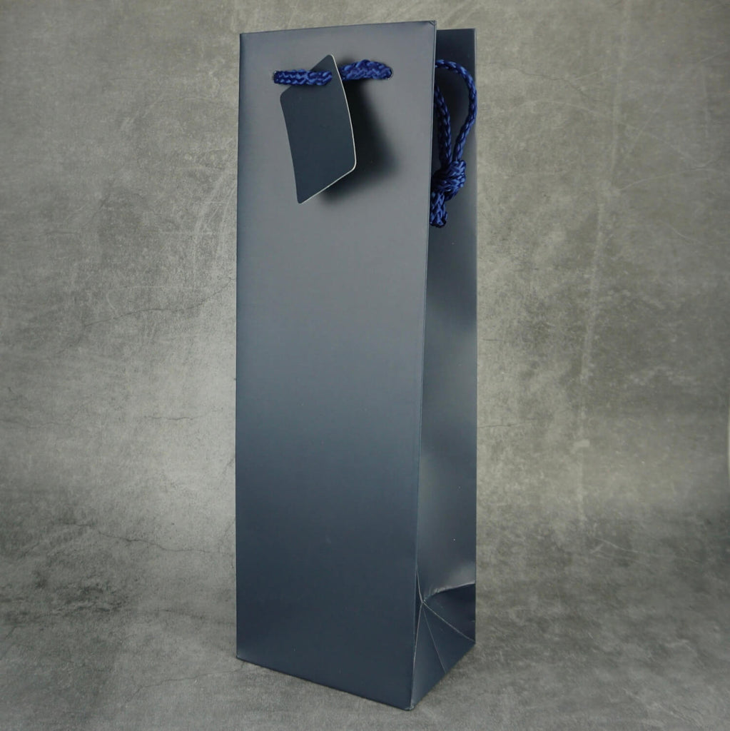 Navy Blue Bottle Gift Bag Gift Options The Good Wine Shop