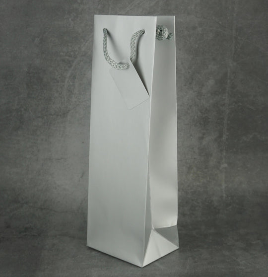 Bottle Gift Bag - Silver