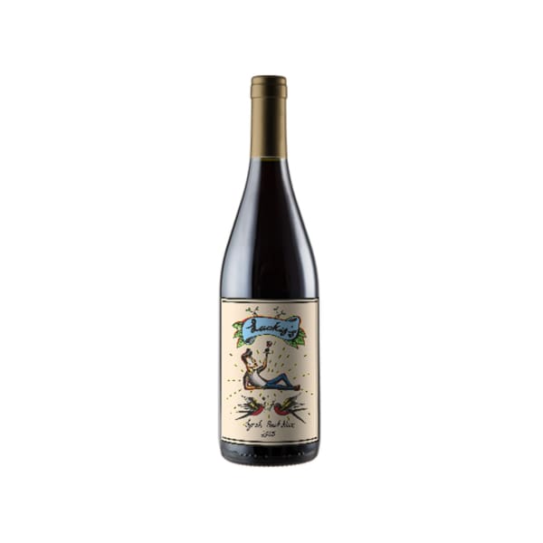From Sunday Winemakers Luckys Syrah-Pinot Noir 2018 - Wine