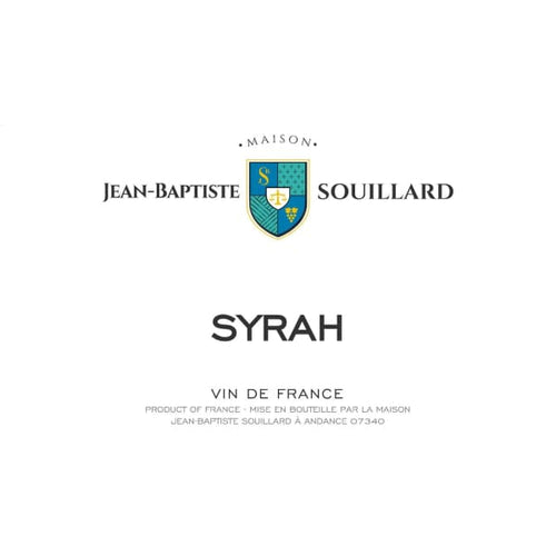Jean-Baptiste Souillard Syrah 2017 - Wine